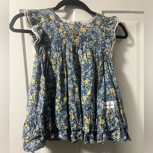Makena Lane Floral Blue and Yellow set